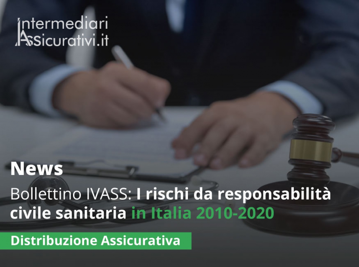 Bollettino IVASS: I rischi da responsabilità civile sanitaria in Italia 2010-2020